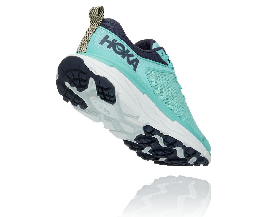 Zapatillas Trail Hoka One One Mujer - Challenger Atr 6 - Azules/Blancas - BJK286910